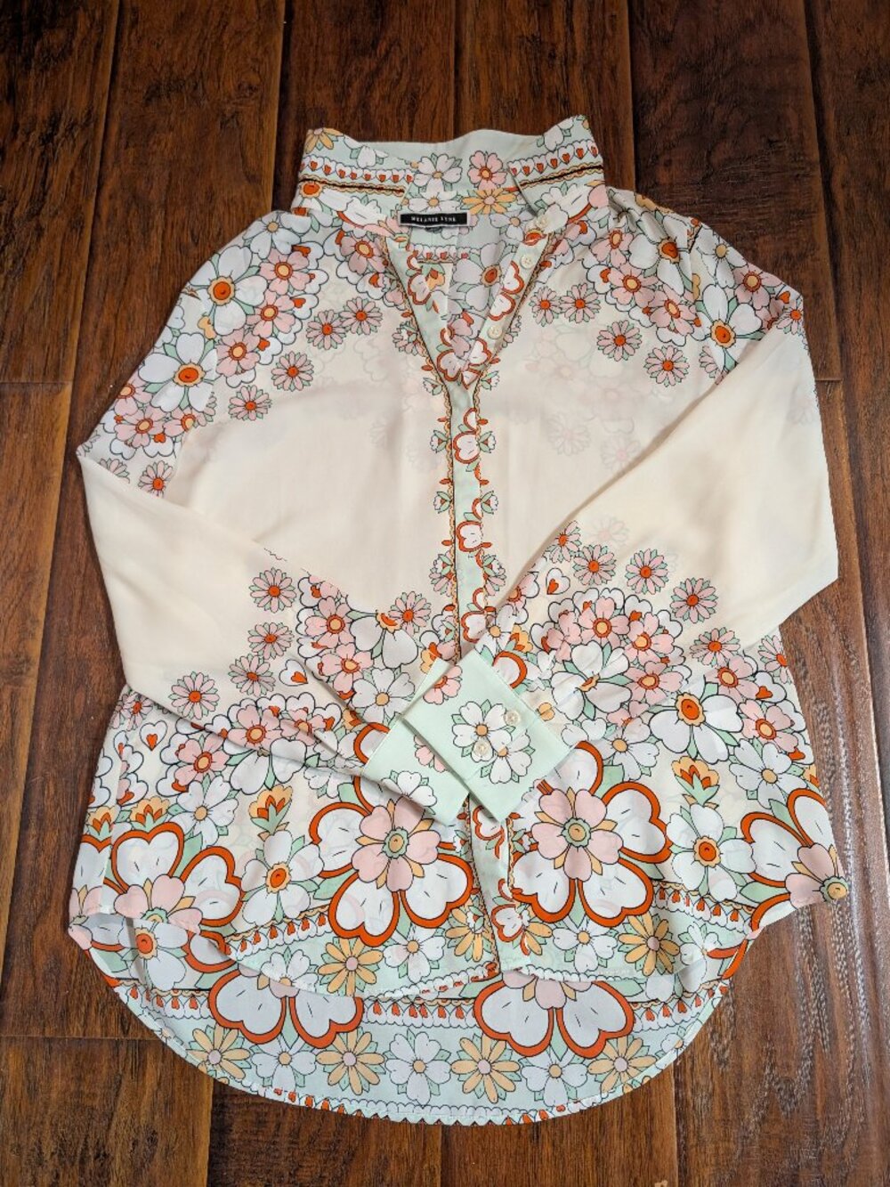 Melanie Lyne Floral Blouse Approx. Size Large